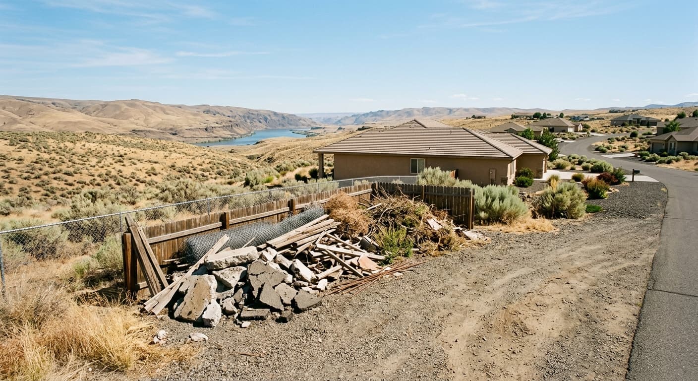 Debris removal and hauling in Columbia Basin