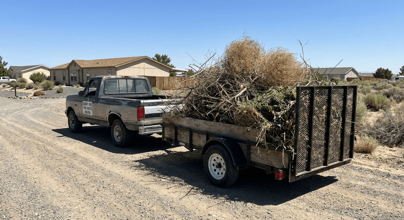 Yard waste hauling